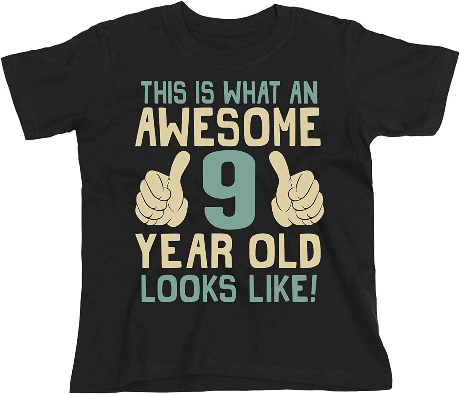 buzz shirts Boys 9th Birthday T-Shirt - This is What an Awesome 9 Year Old Looks Like - Girls Kids Organic